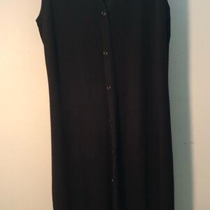 Skies Are Blue Black Midi Dress